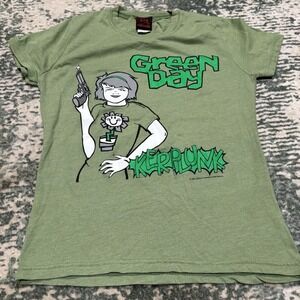 1992 Cinder Block Green Day Kerplunk Women's Tshirt XS Near Mint Condition